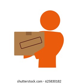 Courier with delivery