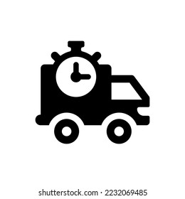 courier delivery icon (vector illustration)