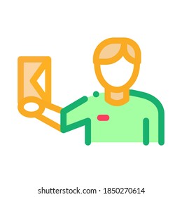 Courier Delivery Letter Icon Vector. Outline Courier Delivery Letter Sign. Isolated Contour Symbol Illustration