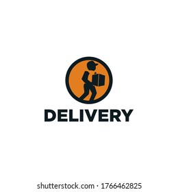 Courier Delivery Logo Stock Images Vector