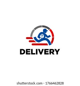 Courier Delivery Logo Stock Images Vector