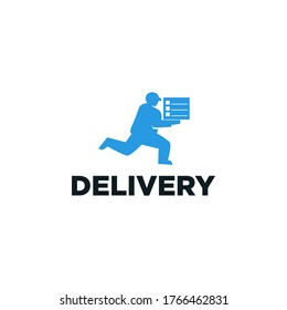 Courier Delivery Logo Stock Images Vector