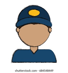 Courier delivery man