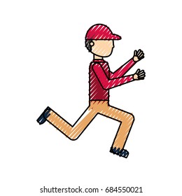 Courier delivery man
