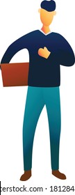 Courier delivery product to customer online shop