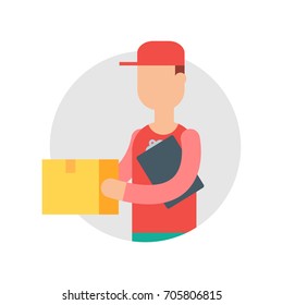 Courier delivery vector illustration