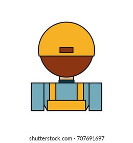 Courier deliveryman cartoon