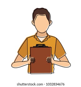 Courier with document board