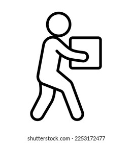 Courier, Fast Delivery Icon Logo Design Vector Template Illustration Sign And Symbol Pixels Perfect
