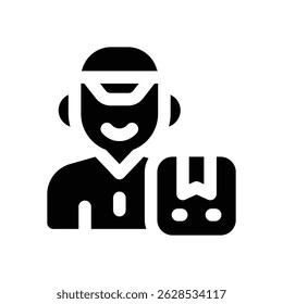 Icono de glifo de mensajería. Icono de Vector fuerte y sólido para Sitios web, interfaces móviles, presentaciones y marca visual. Alta calidad y fácil de editar.