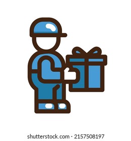 courier icon for delivering the package