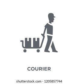 Courier icon. Courier design concept from Delivery and logistic collection. Simple element vector illustration on white background.
