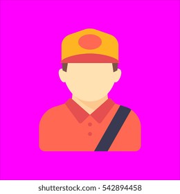 courier icon flat disign