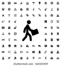 courier icon illustration isolated vector sign symbol