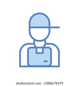 Courier icon isolate white background vector stock illustration