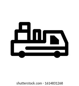 courier icon isolated sign symbol vector illustration - high quality black style vector icons
