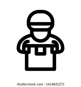 courier icon isolated sign symbol vector illustration - high quality black style vector icons
