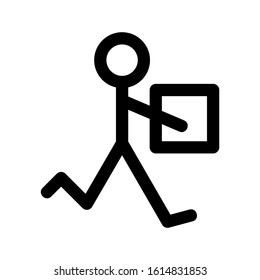 courier icon isolated sign symbol vector illustration - high quality black style vector icons
