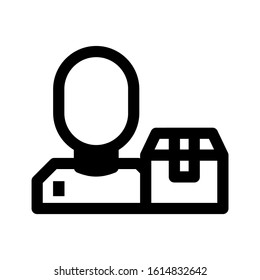 courier icon isolated sign symbol vector illustration - high quality black style vector icons
