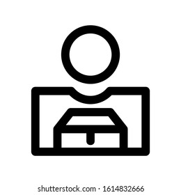 courier icon isolated sign symbol vector illustration - high quality black style vector icons
