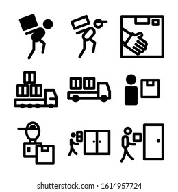 courier icon isolated sign symbol vector illustration - Collection of high quality black style vector icons
