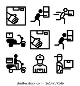 courier icon isolated sign symbol vector illustration - Collection of high quality black style vector icons
