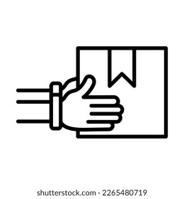 Courier Icon Logo Design Vector Template Illustration Sign And Symbol Pixels Perfect