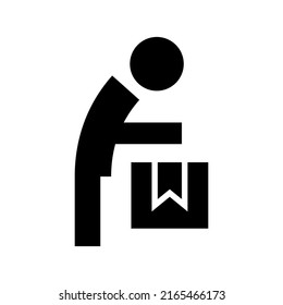 courier icon or logo isolated sign symbol vector illustration - high quality black style vector icons
