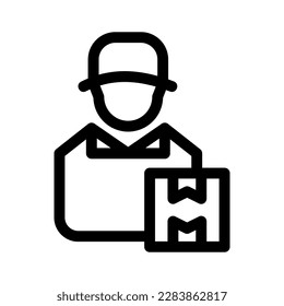 courier icon or logo isolated sign symbol vector illustration - high quality black style vector icons
