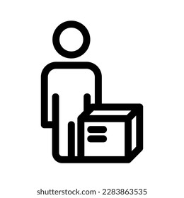 courier icon or logo isolated sign symbol vector illustration - high quality black style vector icons
