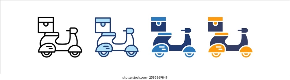 Courier Icon Set Multiple Style Collection