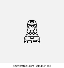 Courier icon sign vector,Symbol, logo illustration for web and mobile