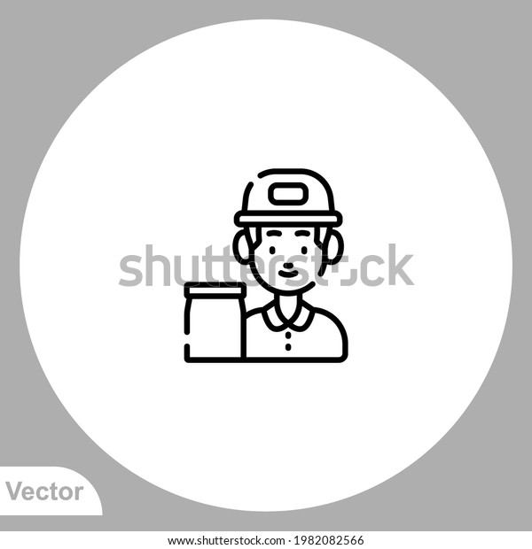 Courier icon sign vector,Symbol, logo illustration\
for web and mobile