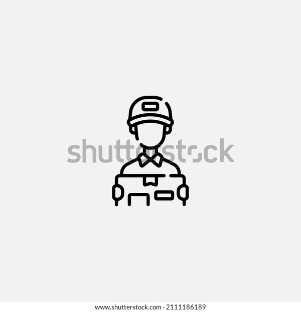 Courier icon sign vector,Symbol, logo illustration
for web and mobile