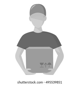 Courier icon of vector illustration for web and mobile