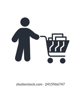 courier icon. vector.Editable stroke.linear style sign for use web design,logo.Symbol illustration.