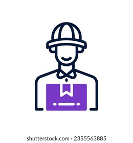 courier icon for your website, mobile, presentation, and logo design.