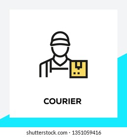 COURIER LINE ICON SET