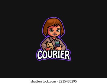 The Courier Mascot Logo Design