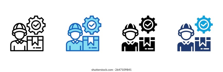 Icono de servicio de mensajería Multi Style Ilustración vectorial