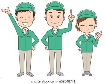 Courier service team