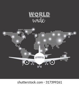 courier service worldwide design, vector illustration eps10 graphic 