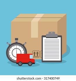 courier service worldwide design, vector illustration eps10 graphic 