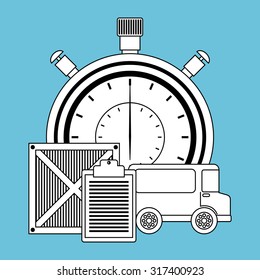 courier service worldwide design, vector illustration eps10 graphic 