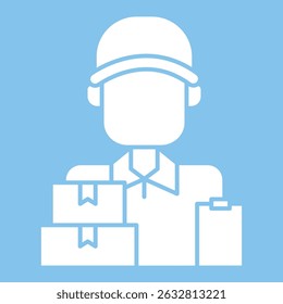 courier sign symbol vector flat icon