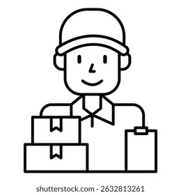 Icono plano de Vector de símbolo de correo