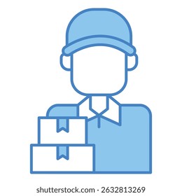courier sign symbol vector flat icon