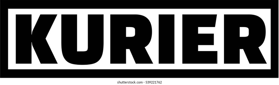 Courier stamp. German.