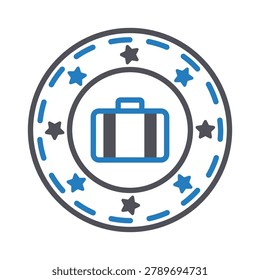 Courier Stamp Vector Icon which can easily modify or edit
