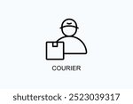Courier Vector Icon Or Logo Illustration
